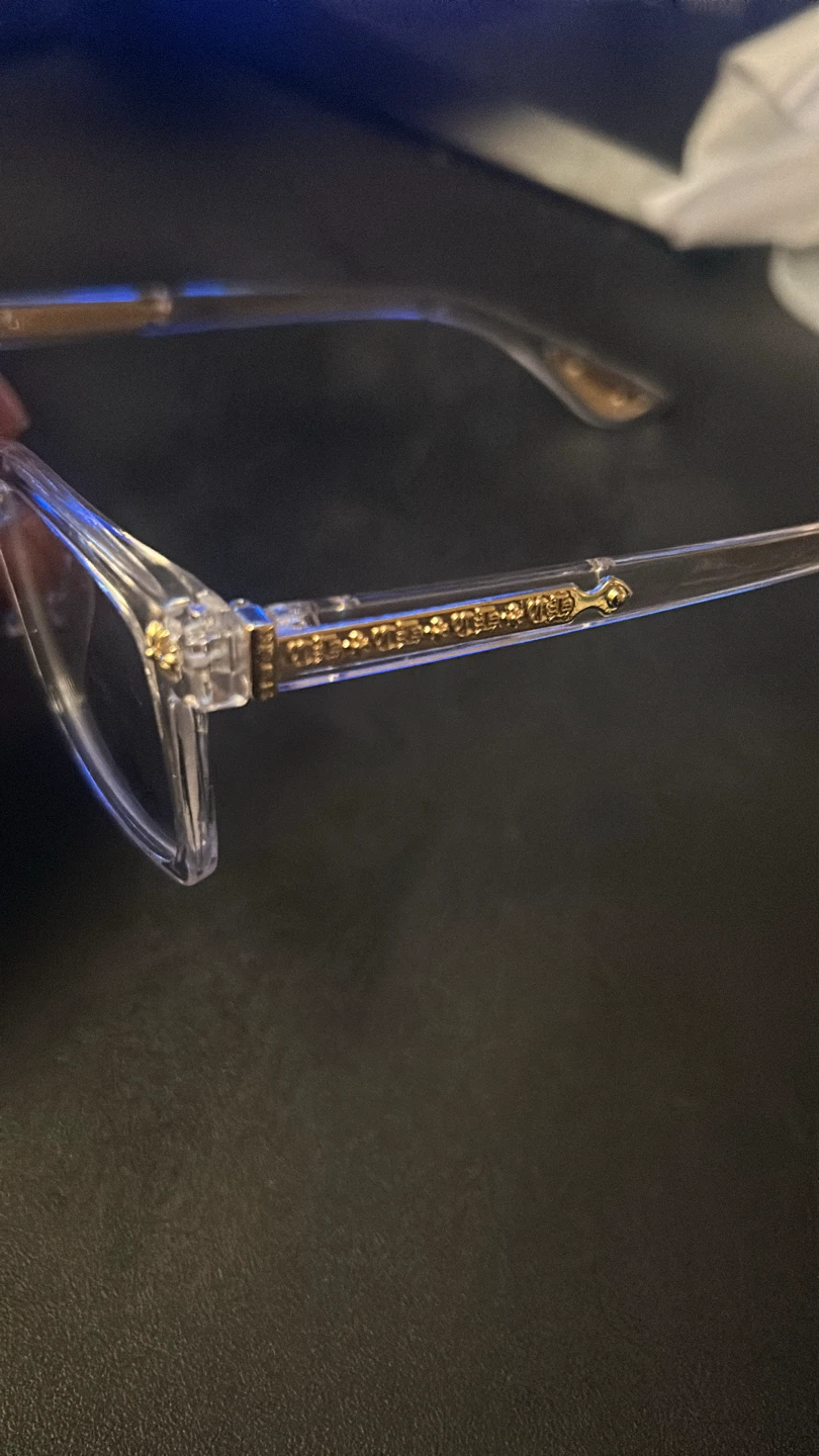 White Chrome Heart glasses(with accessories) - photo 5