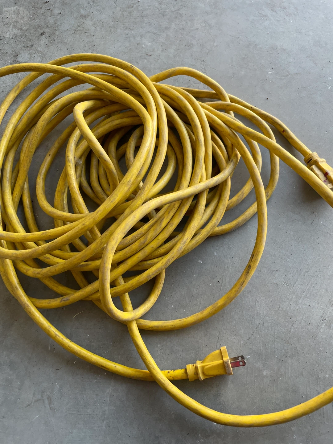 Yellow Extension Cord Outdoor