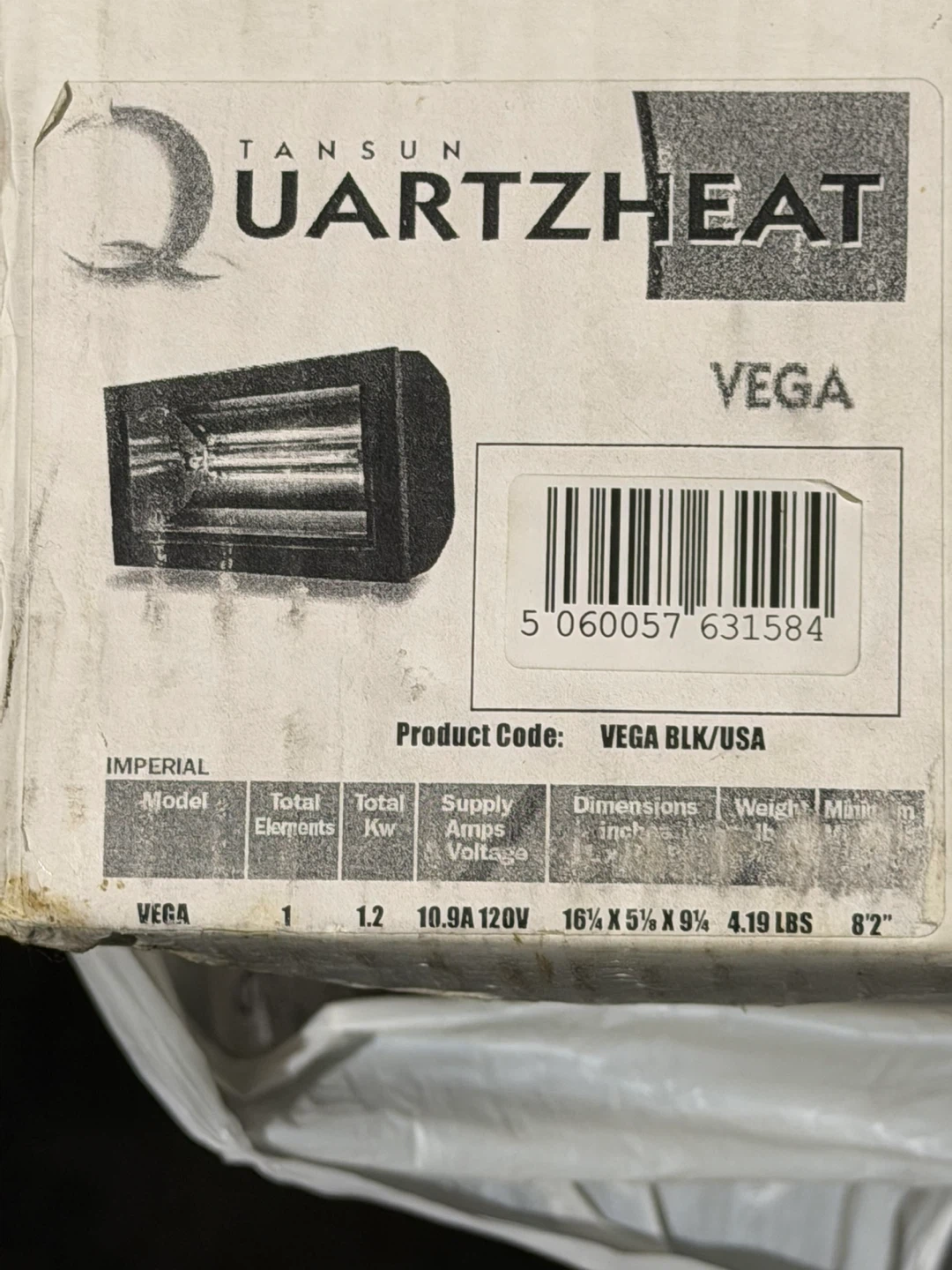 Tansun Quartzheat Vega Heater