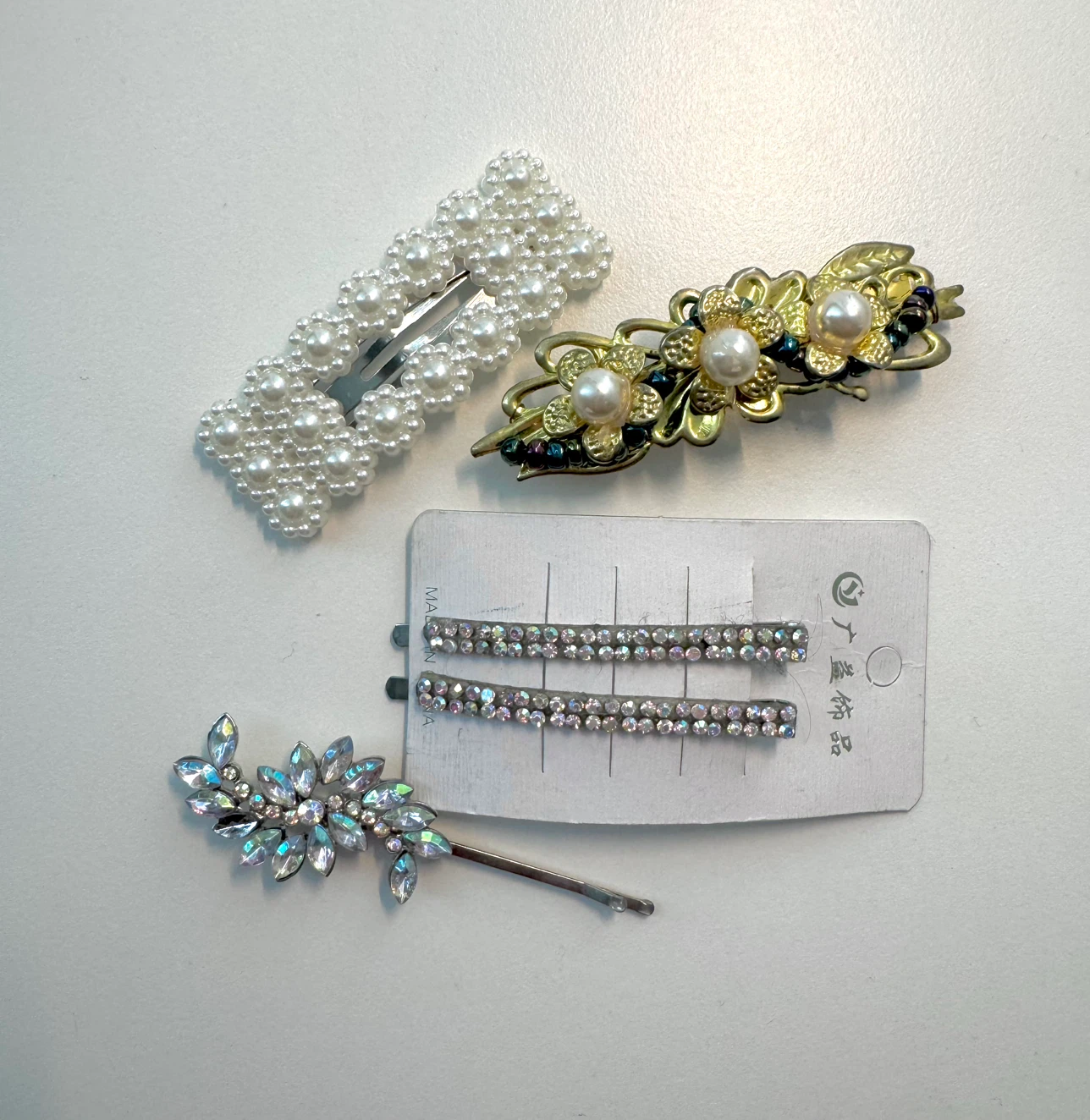 Set of Decorative Hair Clips