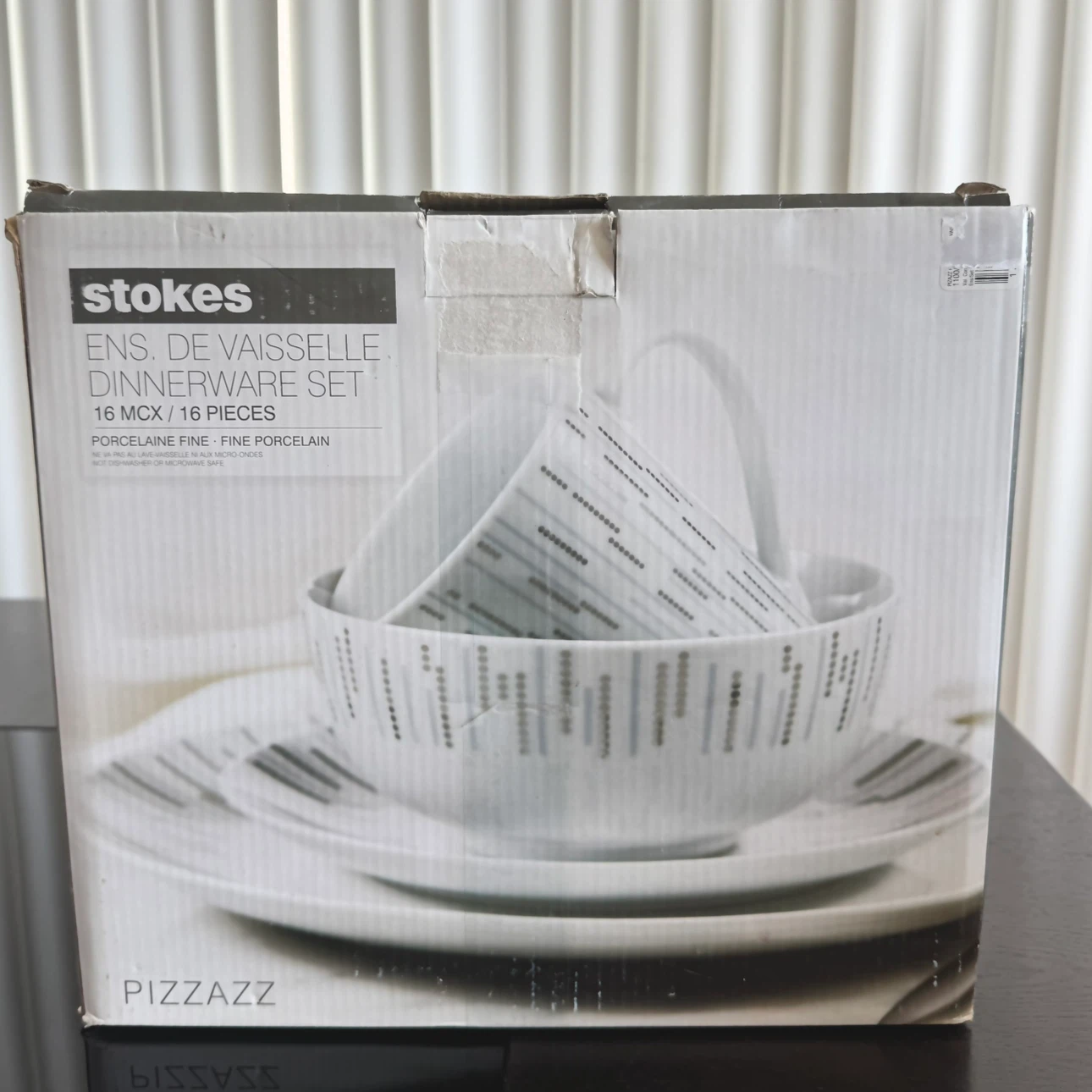 Stokes Pizzazz 16-Piece Fine Porcelain Dinnerware Set