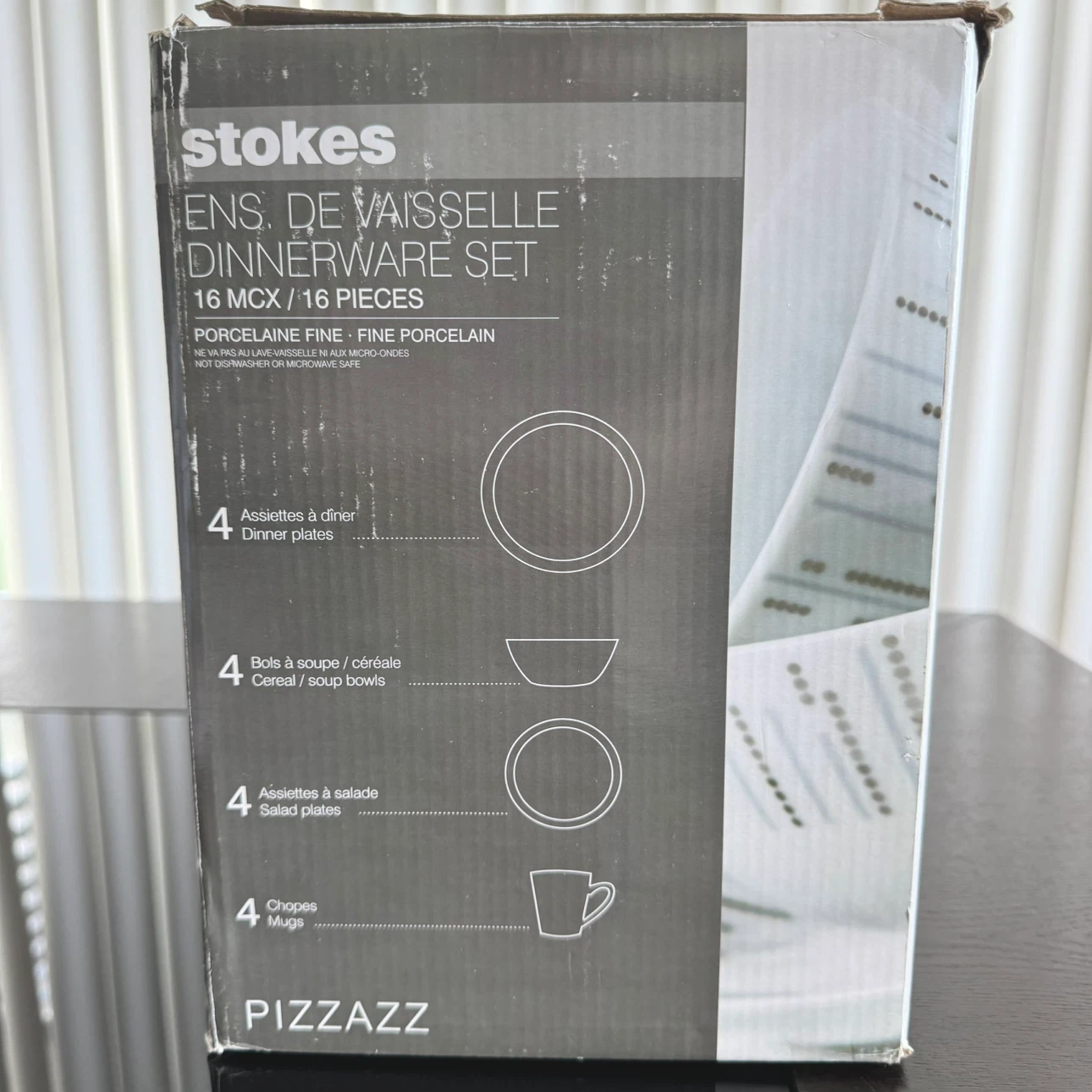 Stokes Pizzazz 16-Piece Fine Porcelain Dinnerware Set - photo 2