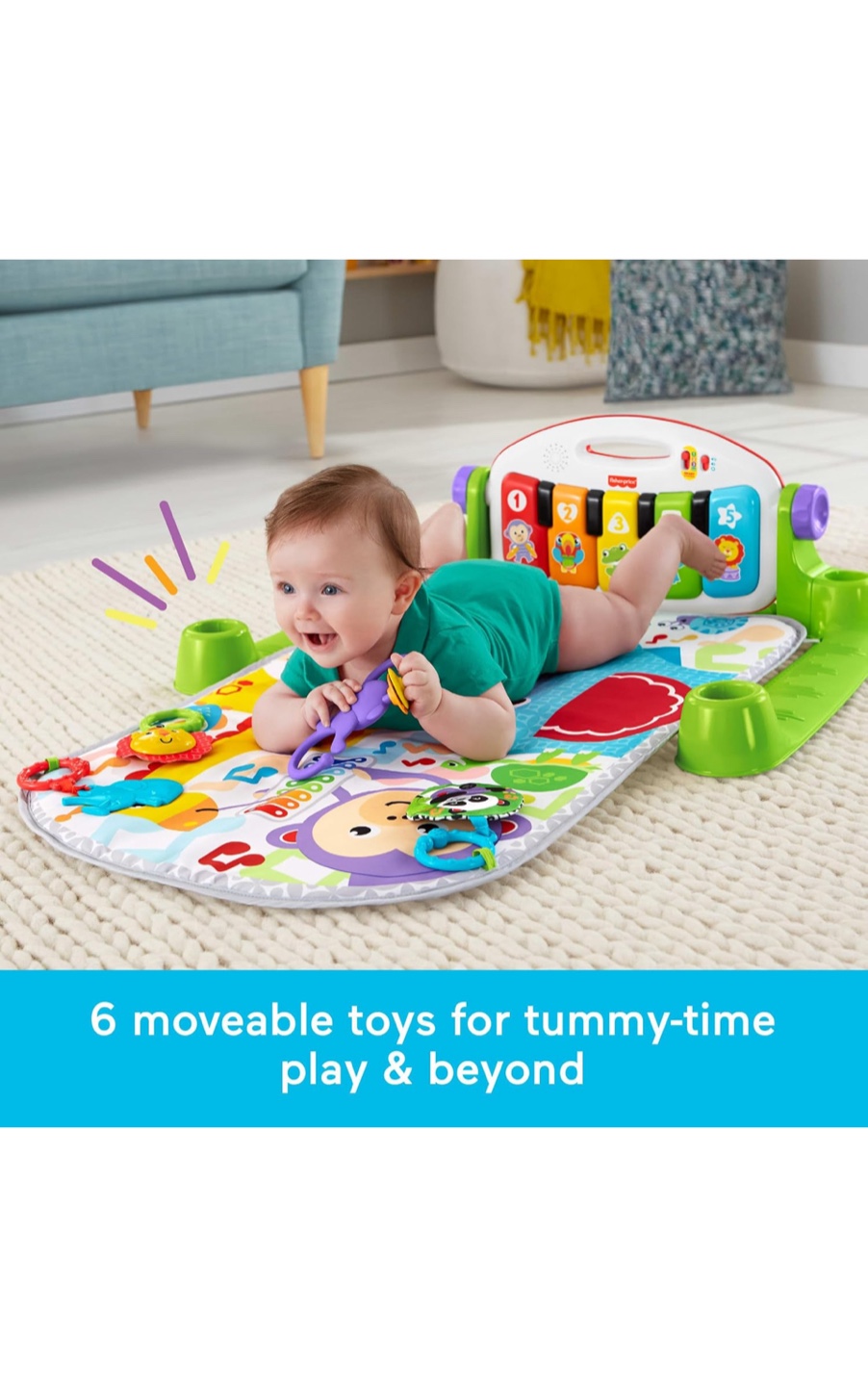Fisher-Price Deluxe Kick & Play Piano Gym