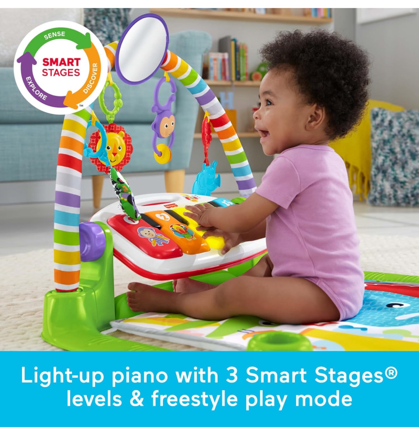 Fisher-Price Deluxe Kick & Play Piano Gym - photo 4