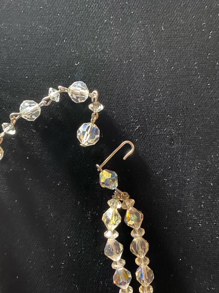 Double-Strand Iridescent Crystal Necklace - photo 3