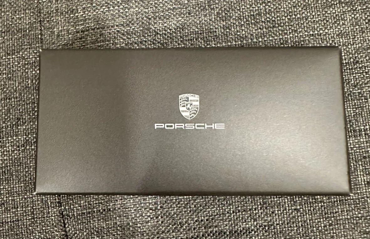 Brand NEW Porsche Crest Key Tag - Black