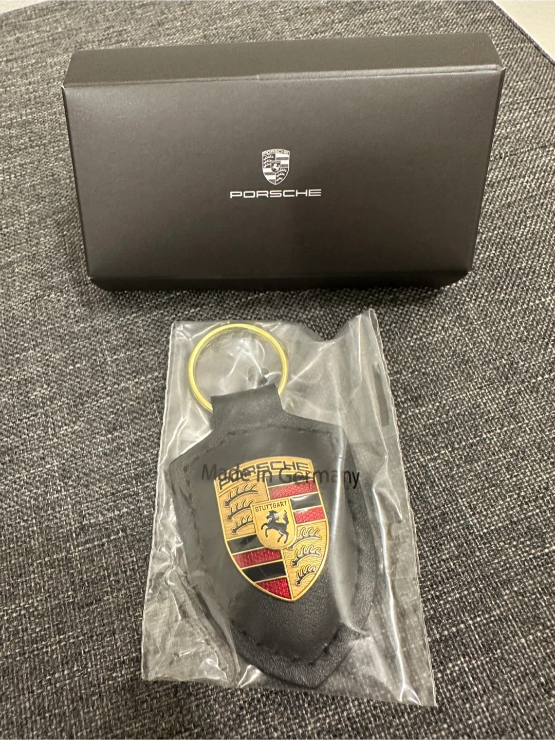 Brand NEW Porsche Crest Key Tag - Black - photo 2