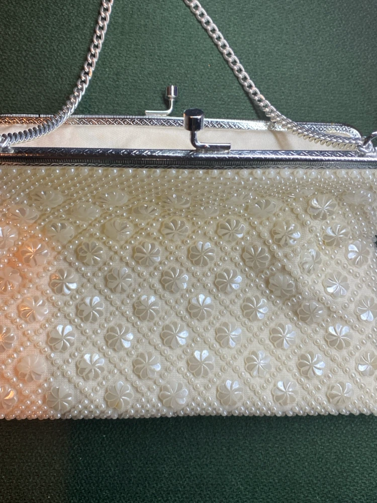 Vintage Golden Name Beaded Evening Bag