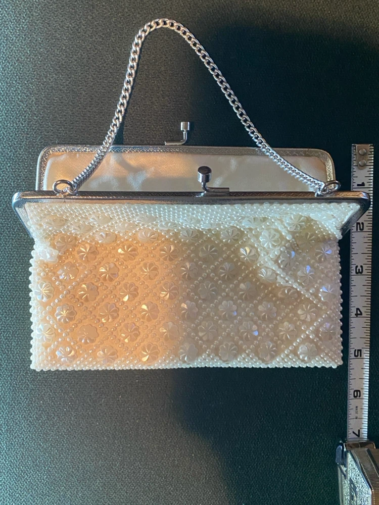 Vintage Golden Name Beaded Evening Bag - photo 2