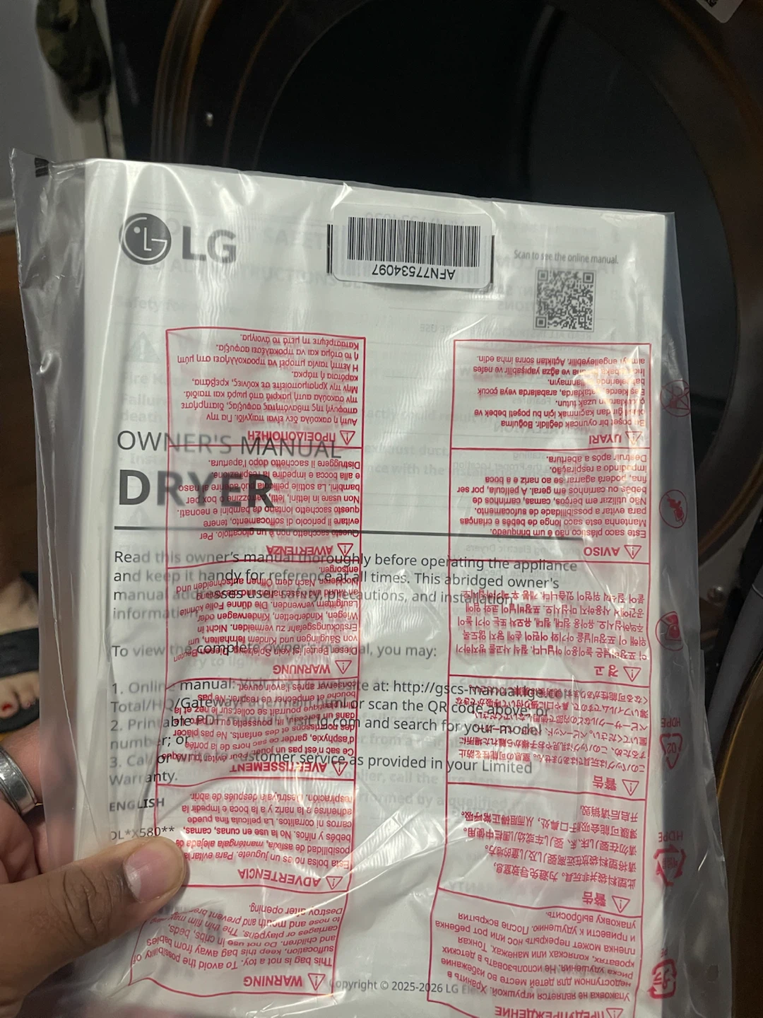 LG DLEX5800V Electric Dryer - photo 4