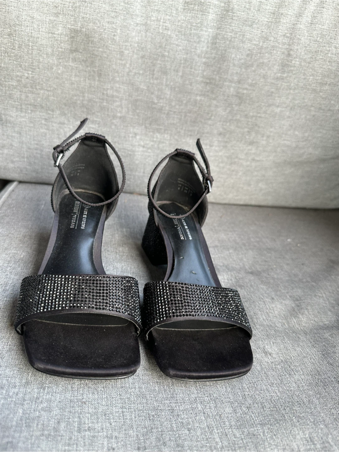 Beautiful black sparkly heels, size 6 - photo 3