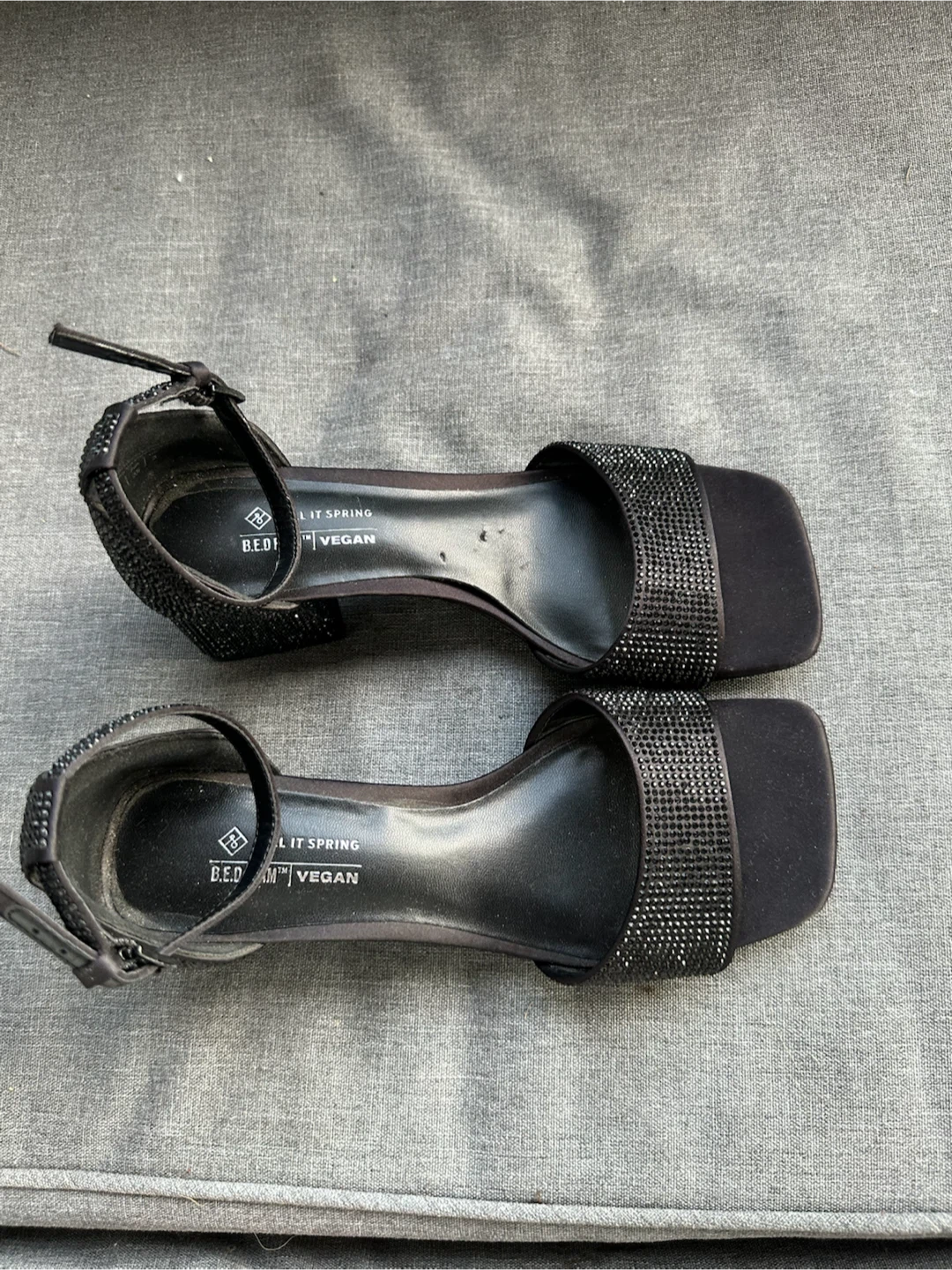 Beautiful black sparkly heels, size 6 - photo 5