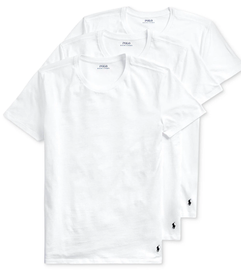 Polo Ralph Lauren White T-Shirts 3-Pack