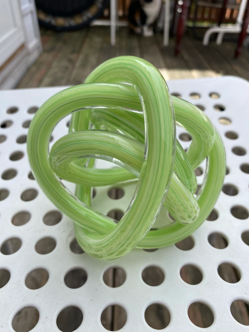 Twisted Glass Cane Sculpture 🏈