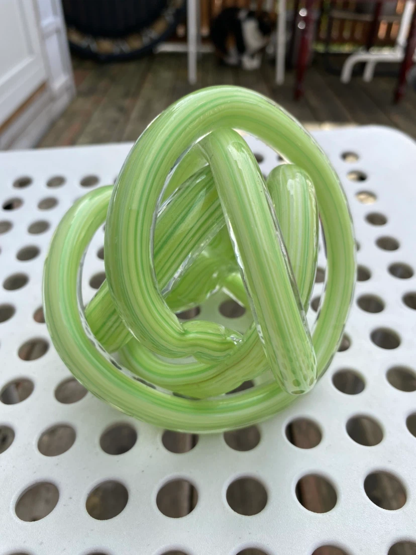 Twisted Glass Cane Sculpture 🏈 - photo 2