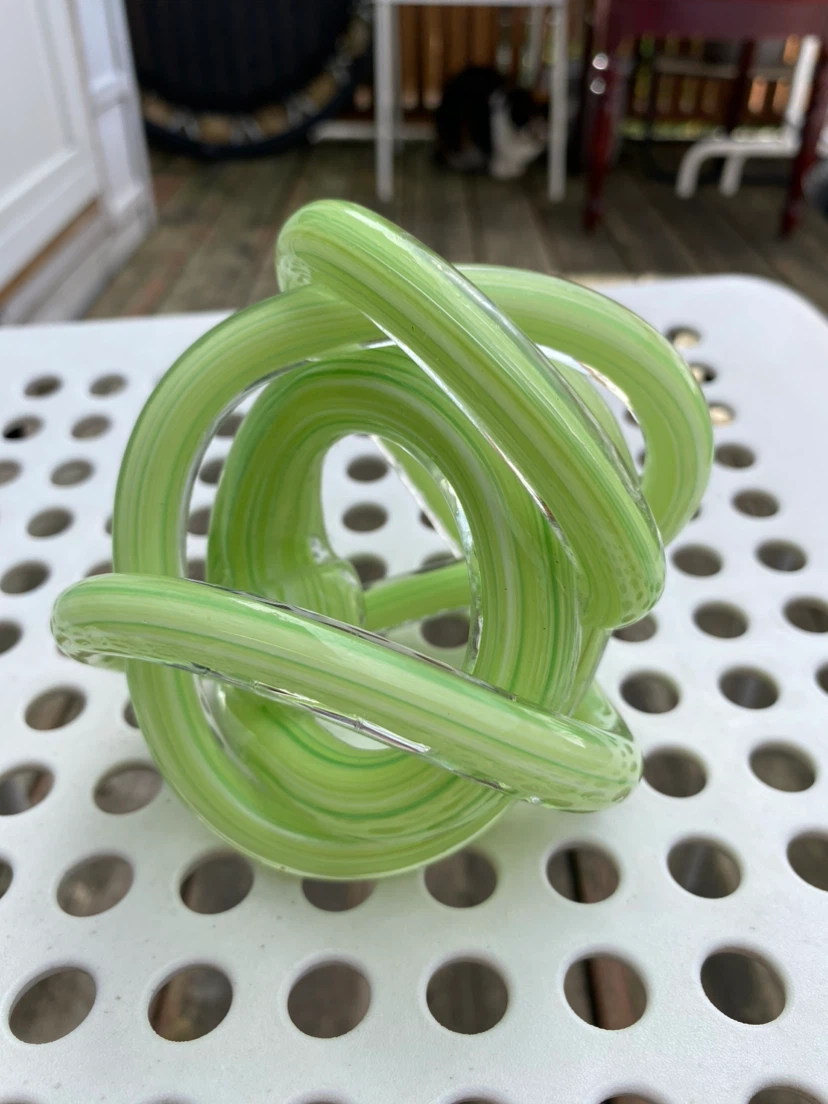 Twisted Glass Cane Sculpture 🏈 - photo 3