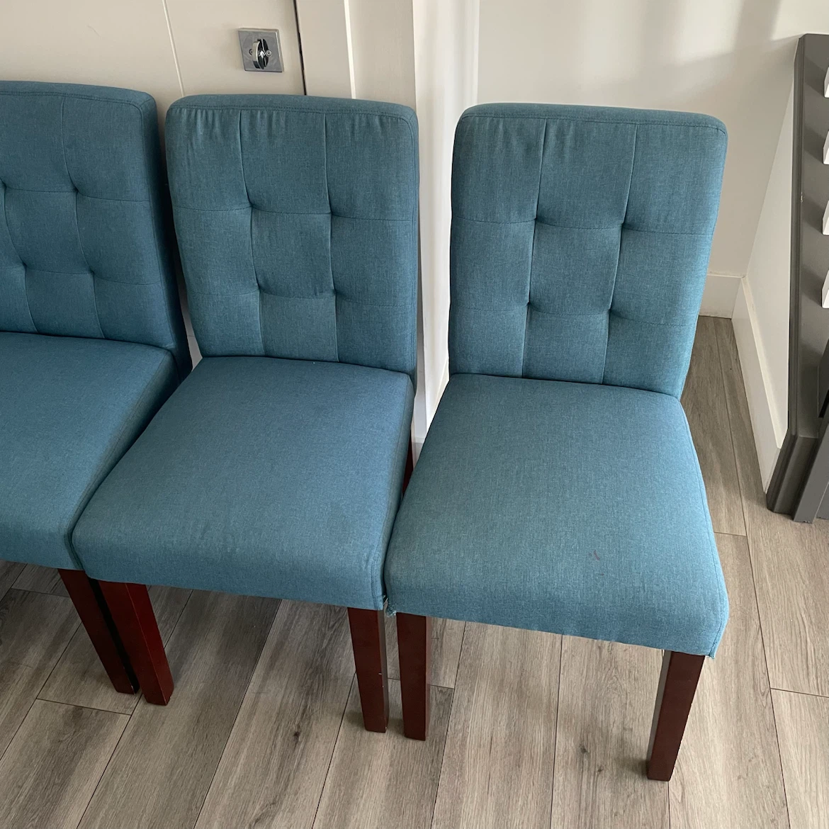 4 Blue Dining Chairs - photo 2