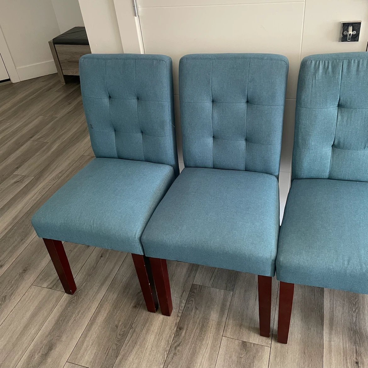 4 Blue Dining Chairs - photo 3
