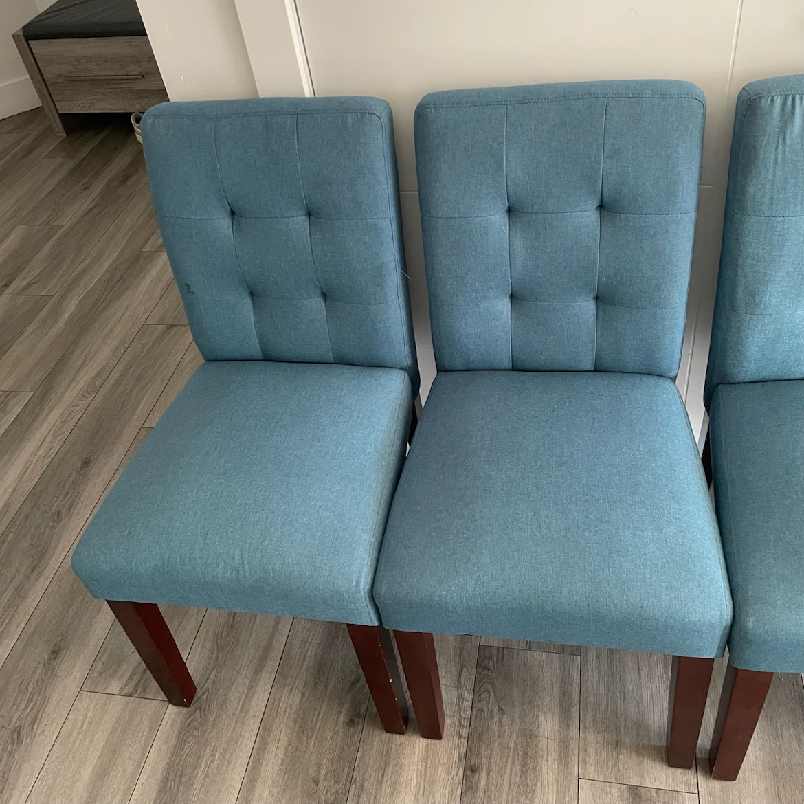 4 Blue Dining Chairs - photo 5