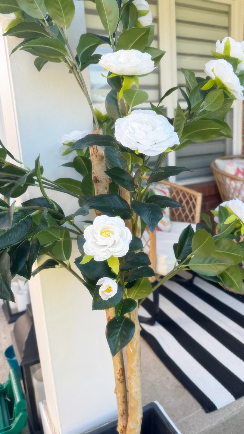 Large Artificial white camellia tree - photo 3