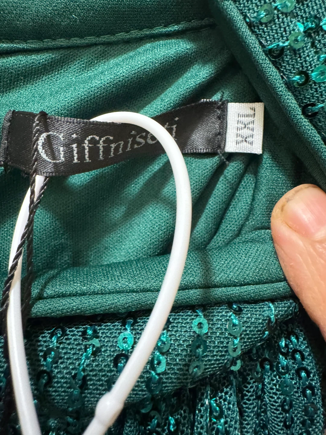 Giffniseti Emerald Sequin Dress XXL🏈 - photo 3