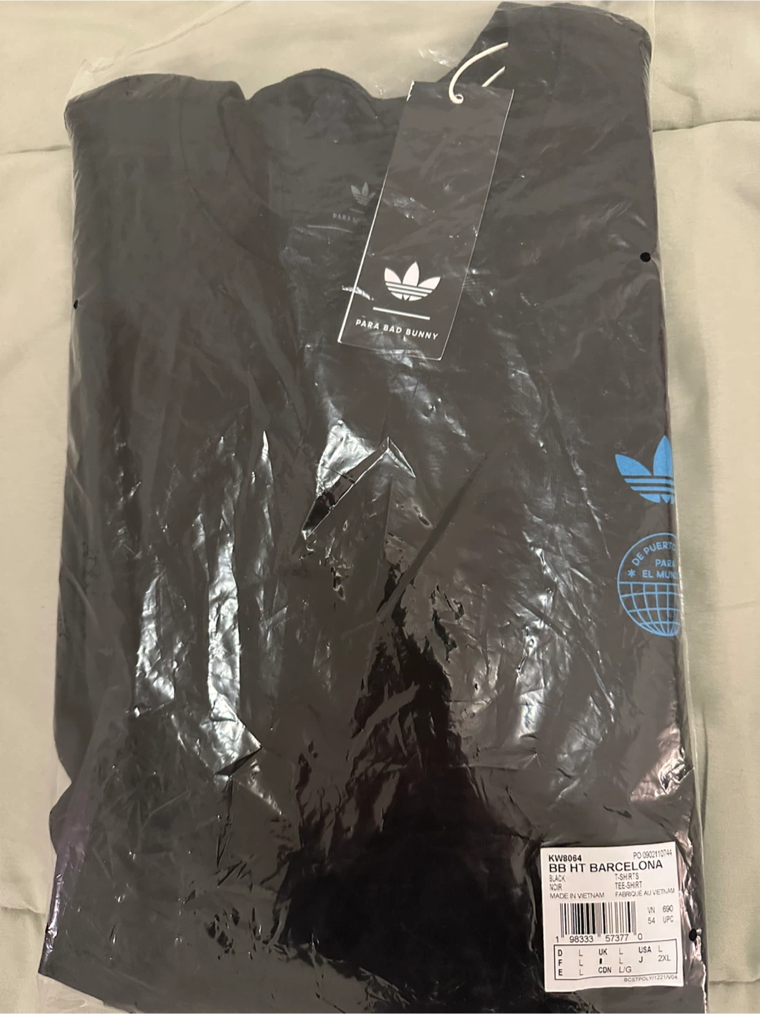 Brand NEW Adidas x Bad Bunny Para Bad Bunny T-Shirt Black - photo 5