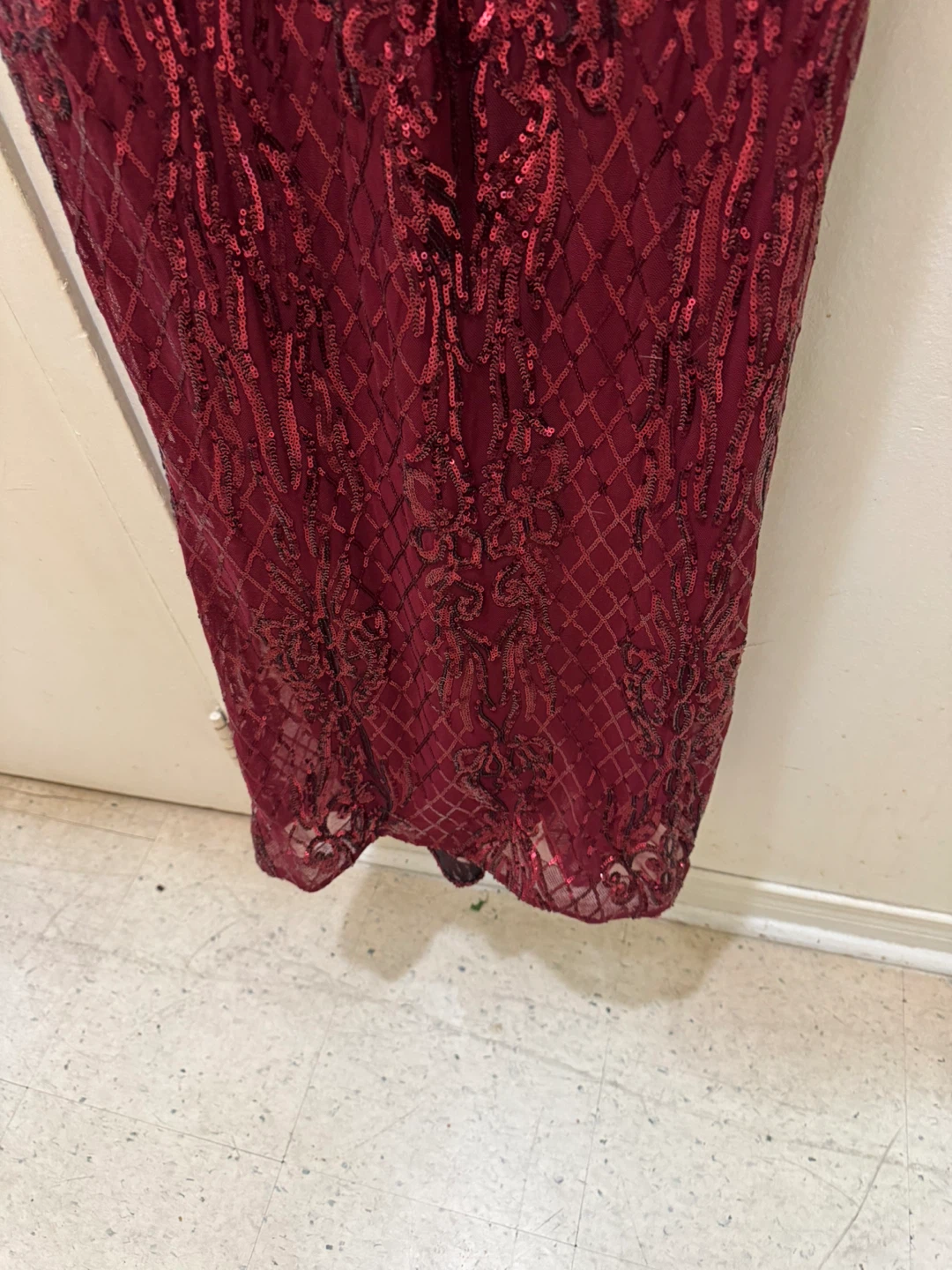 Nu-Dem Burgundy Sequin Dress 🏈 - photo 4