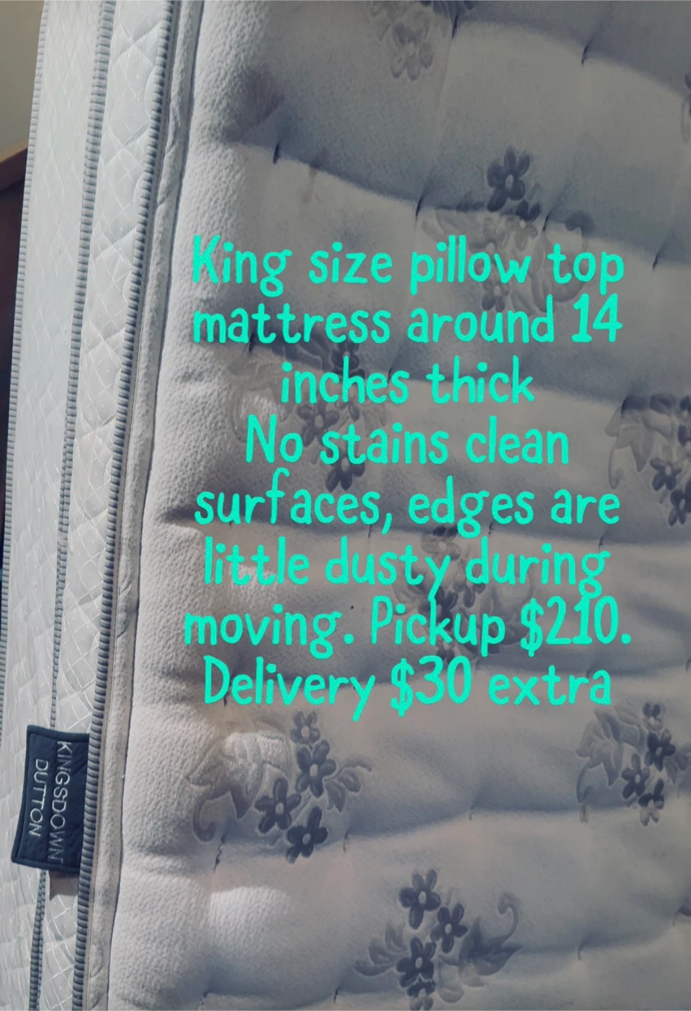 Kingsdown Dutton King Size Pillow Top Mattress