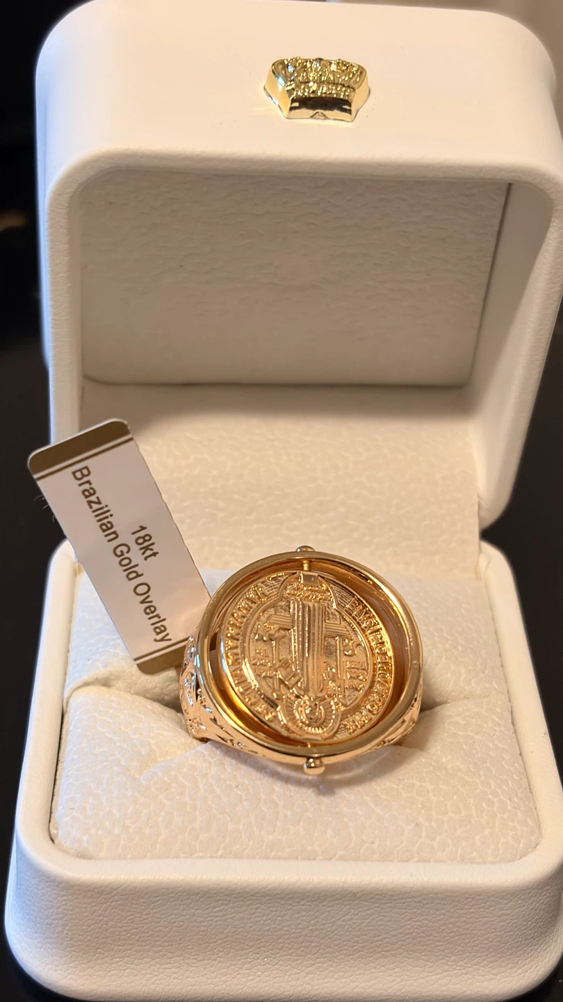 Lingua Jewelry Saint Benedict Spinner Ring