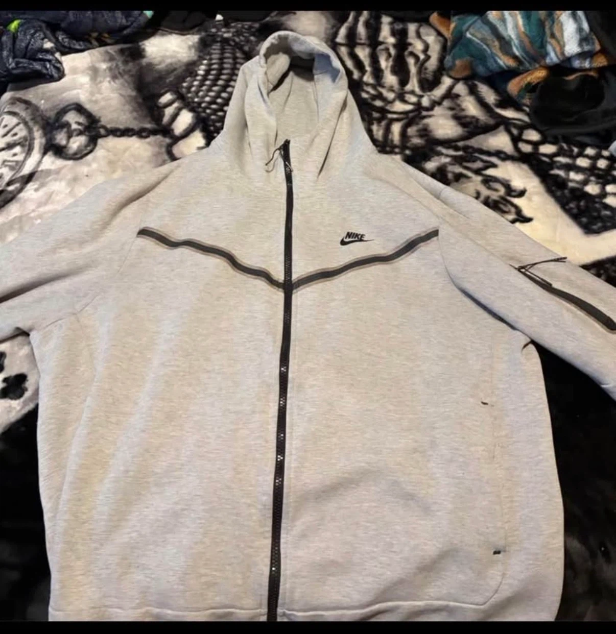 Nike Tech Fleece Full-Zip Hoodie Grey XL