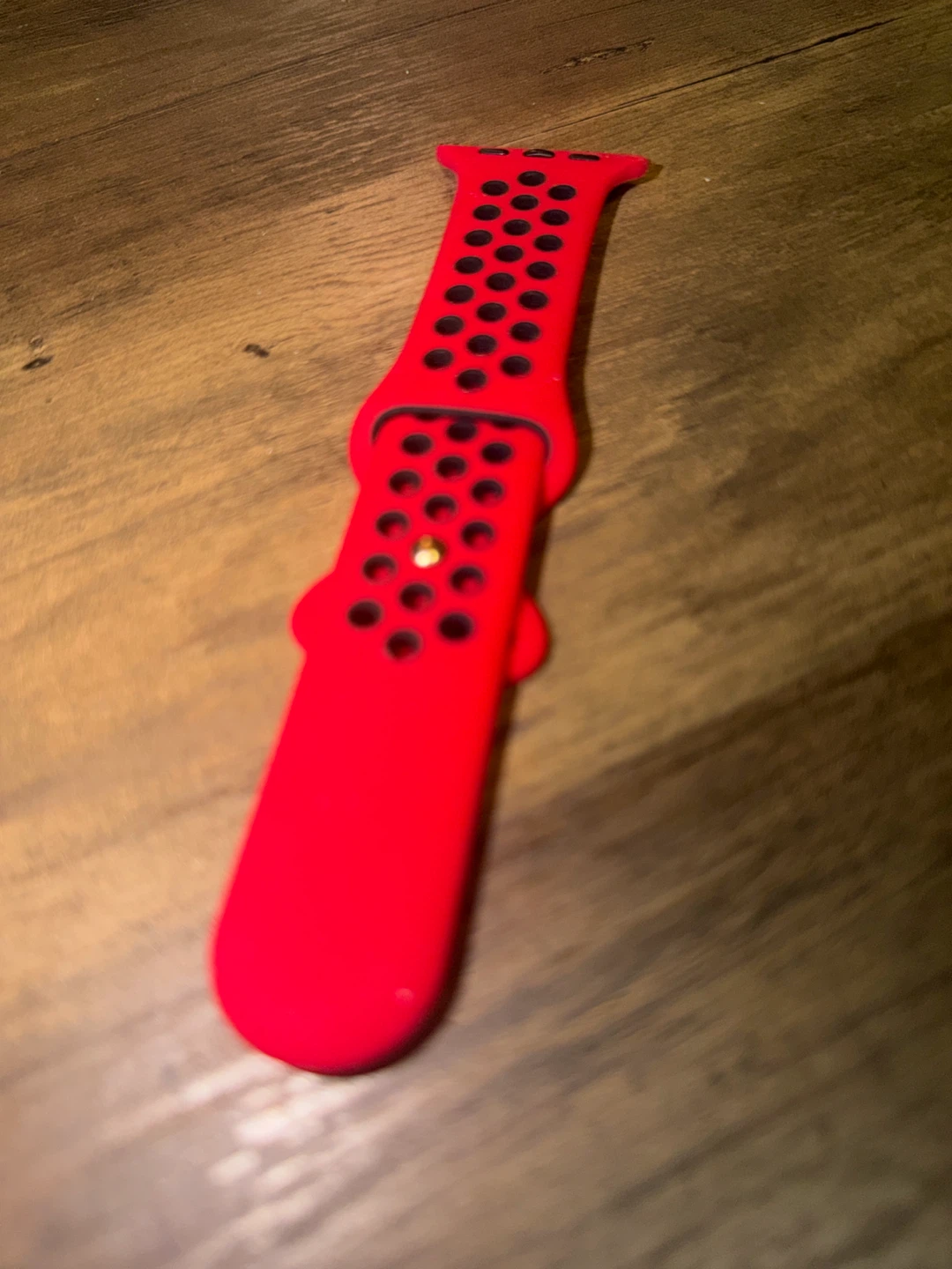 Red and Black Apple Watch Sport Band 🏈 - photo 2