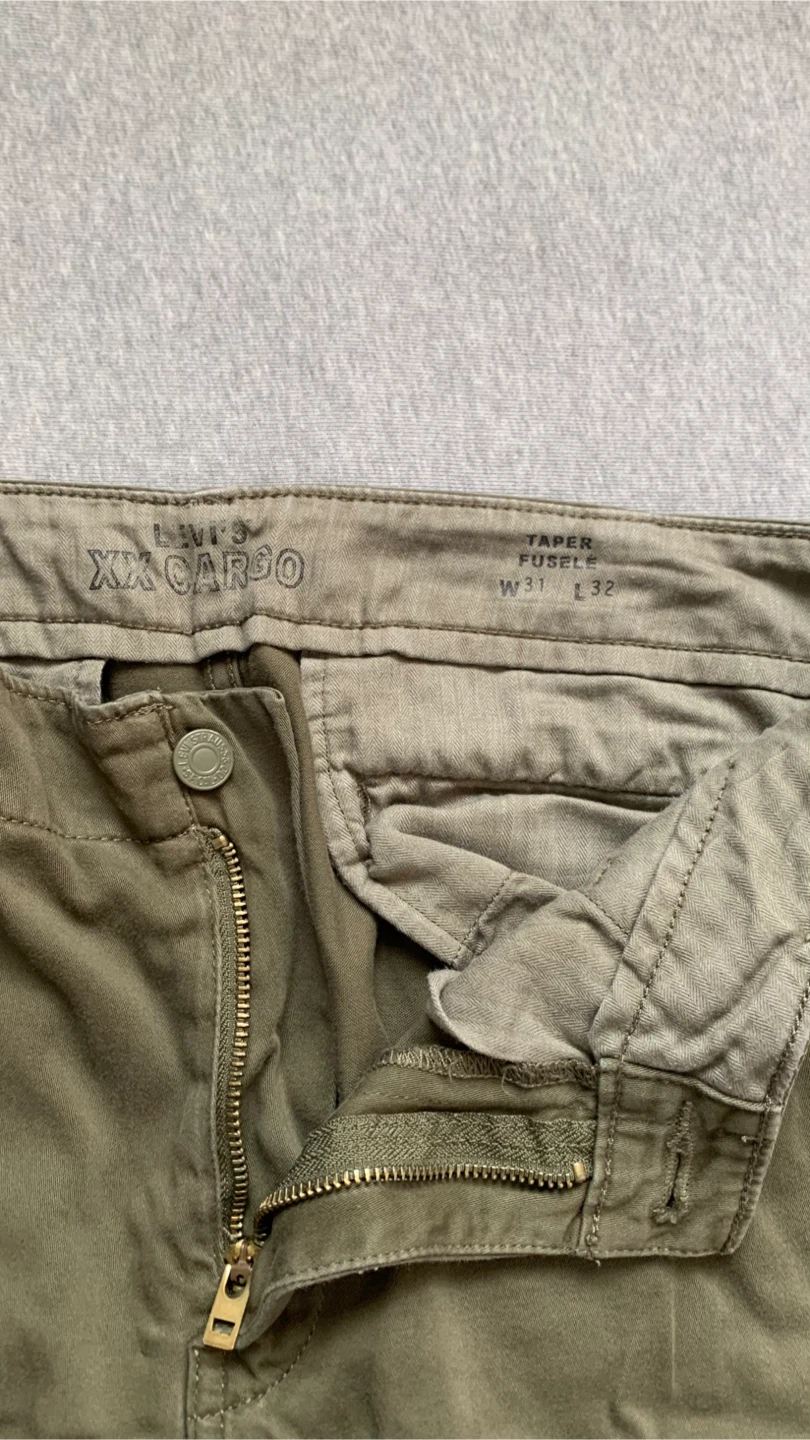 Levi's XX Cargo Pants Olive Green W31 L32 🏈 - photo 3