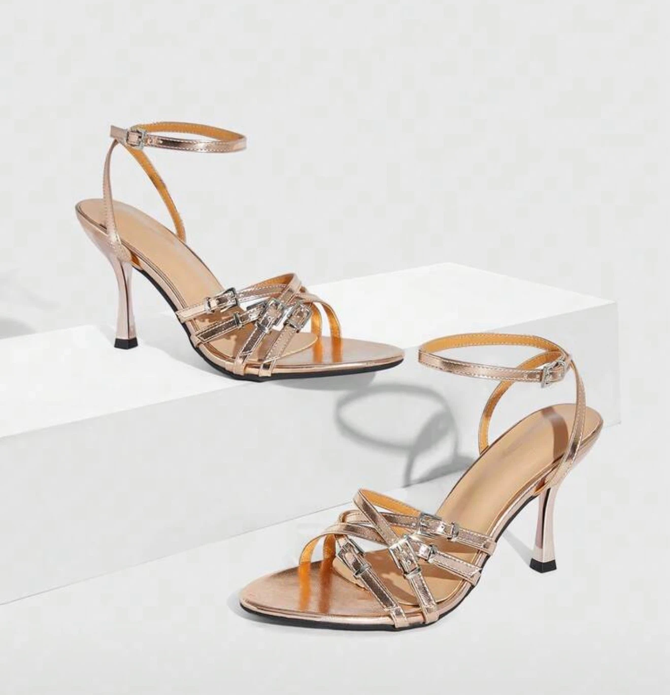 Rose gold heels