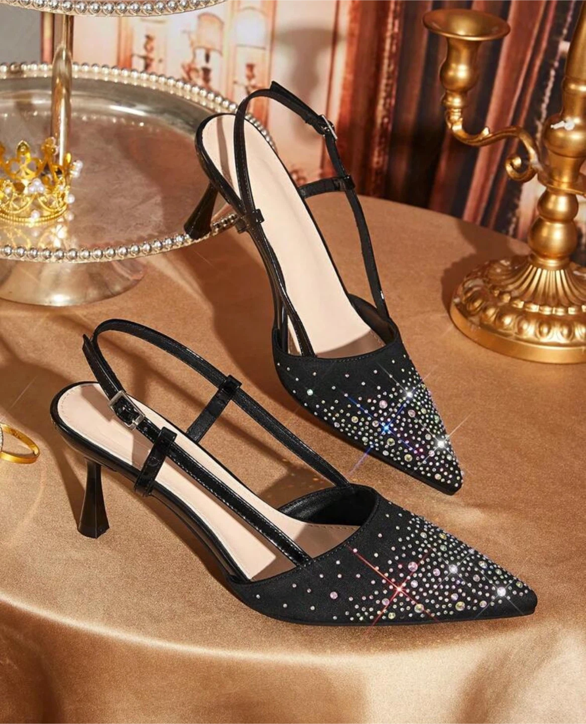 Black heels size 8