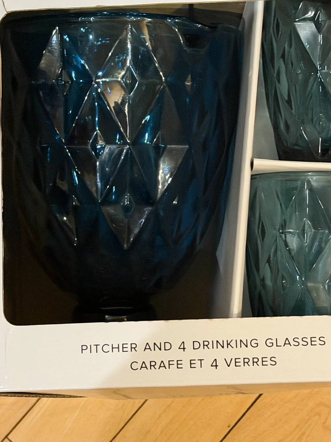 City Chic Pitcher and 4 Drinking Glasses Set🏈 - photo 2