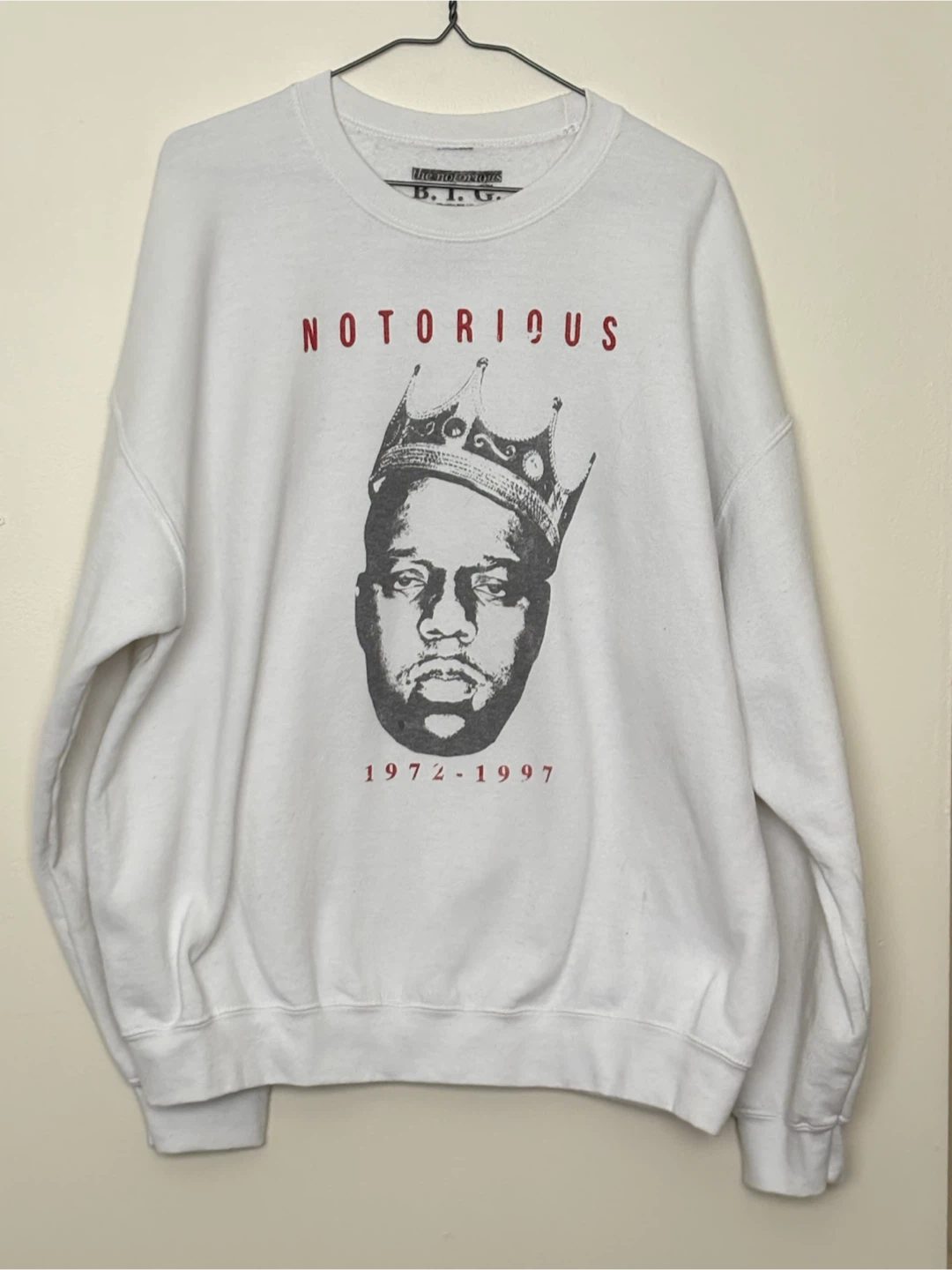 🏈VTG Notorious B.I.G. Biggie Smalls Crewneck Sweatshirt