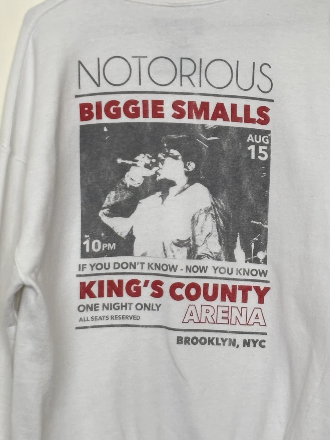 🏈VTG Notorious B.I.G. Biggie Smalls Crewneck Sweatshirt - photo 4