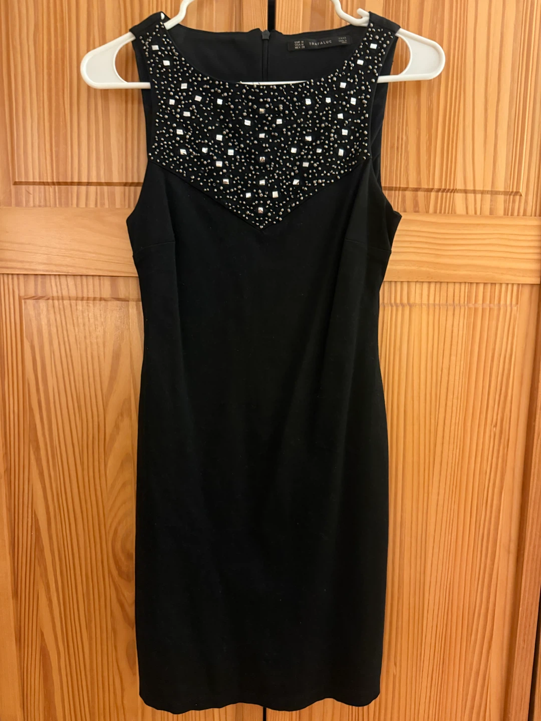 🏈Zara Trafaluc Beaded Black Dress