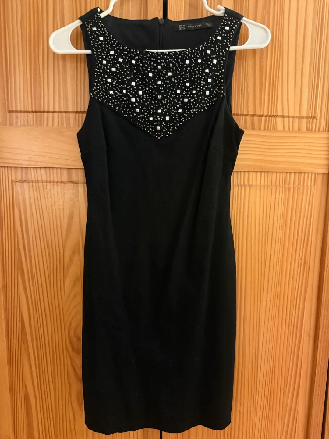 🏈Zara Trafaluc Beaded Black Dress