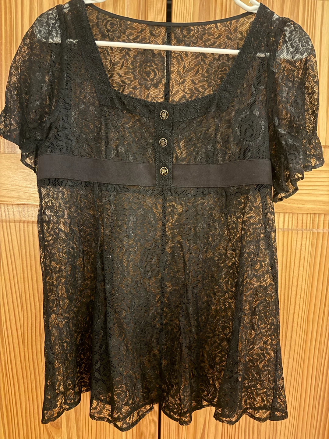 🏈Black Lace Blouse
