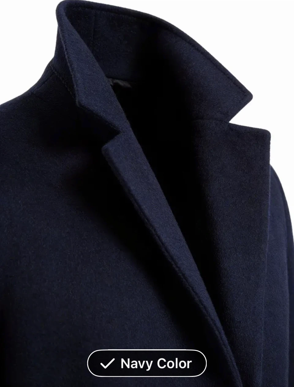 BRAND NEW • black Slim-Fit Mid-Length Men’s Coat - photo 2