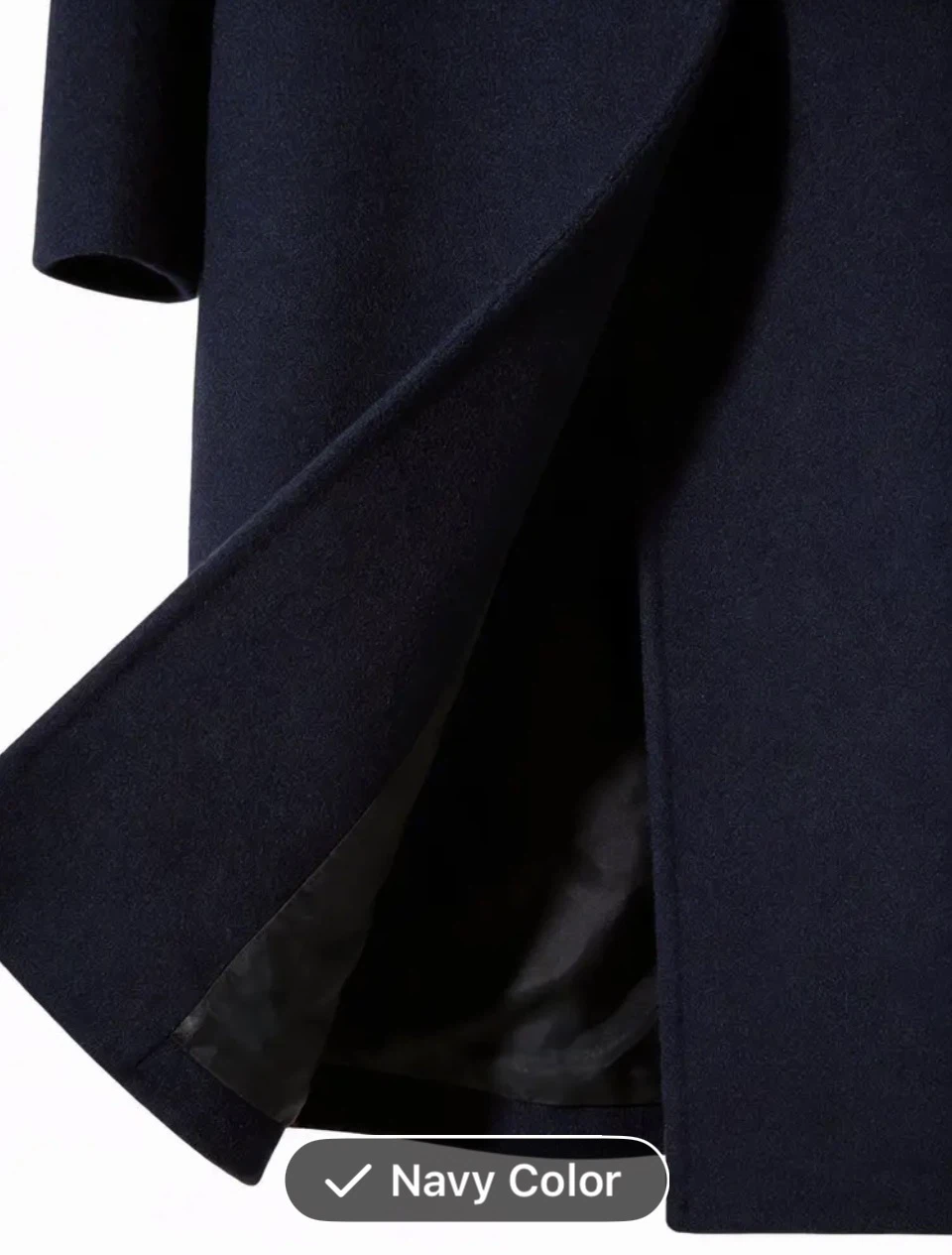 BRAND NEW • black Slim-Fit Mid-Length Men’s Coat - photo 4