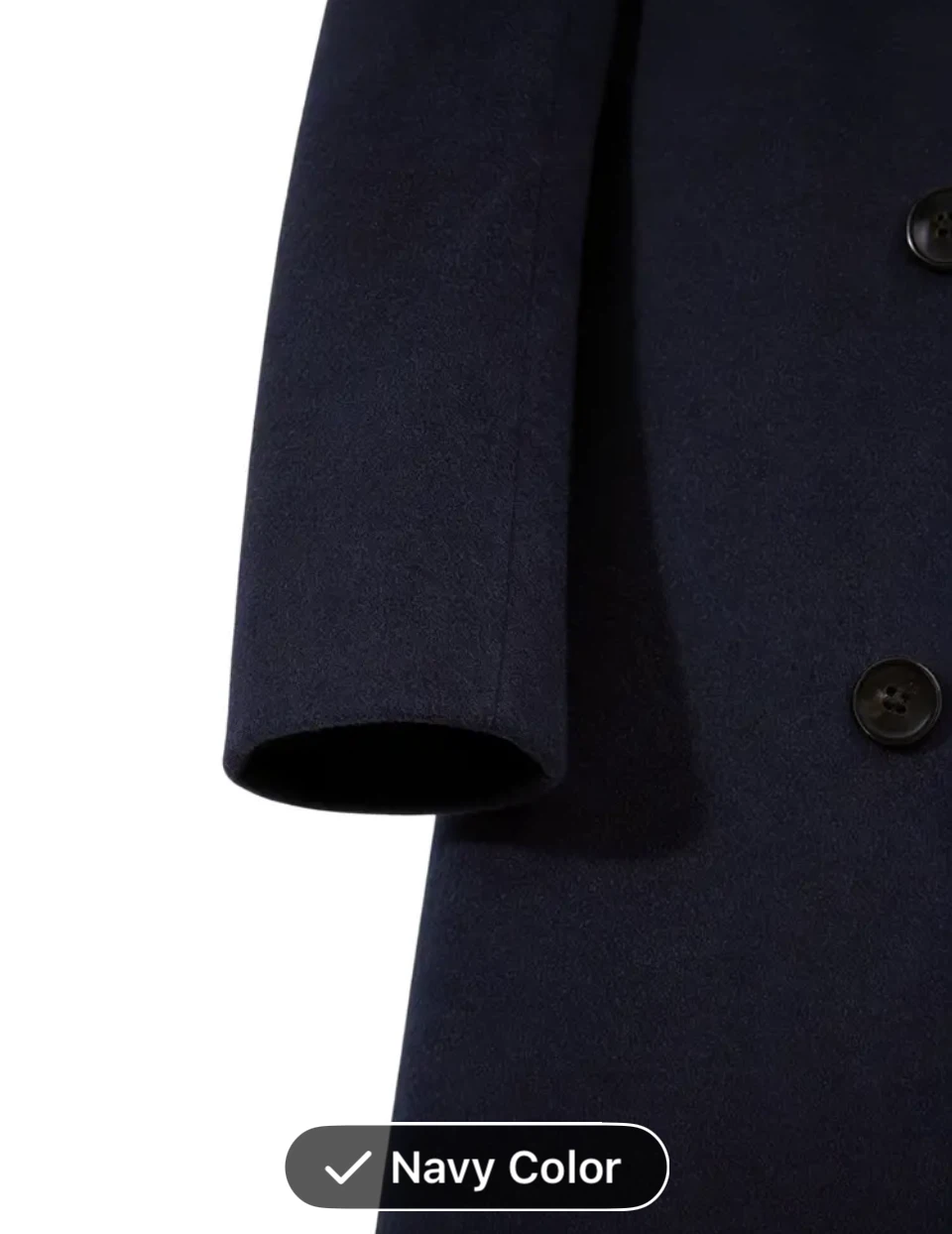 BRAND NEW • black Slim-Fit Mid-Length Men’s Coat - photo 5