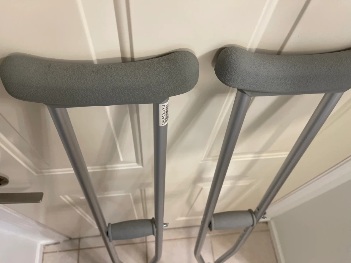 Adjustable Aluminium Underarm Crutches - photo 3