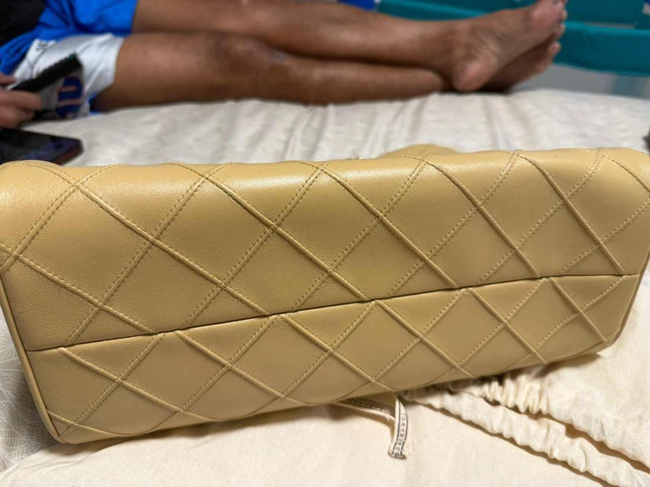 Tory Burch Quilted Leather Tote Bag - photo 2
