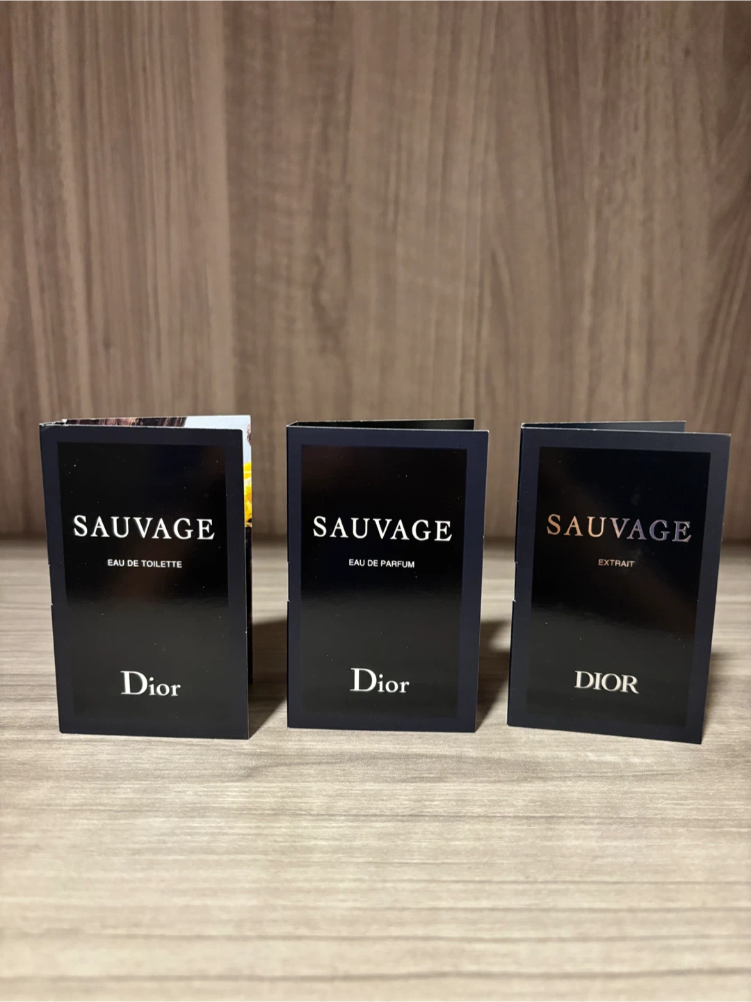 Dior Sauvage EDT EDP Extrait 3-Piece Sample Set 1ml each