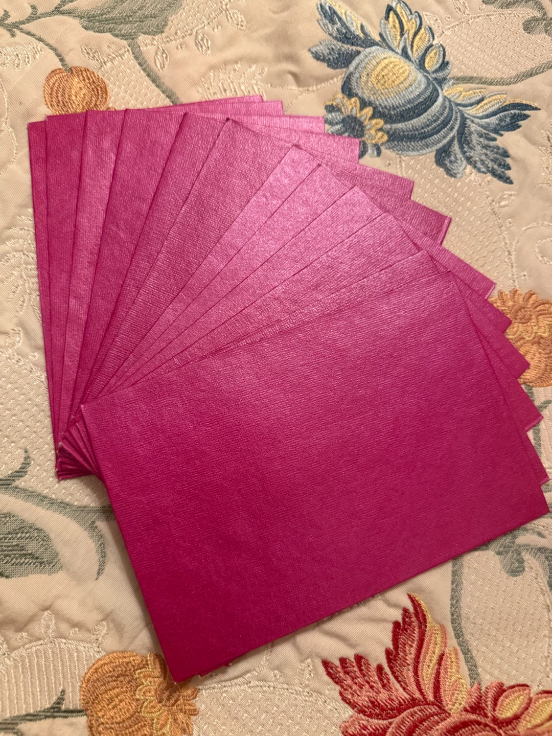 🏈Set of 12 Hot Pink Envelopes