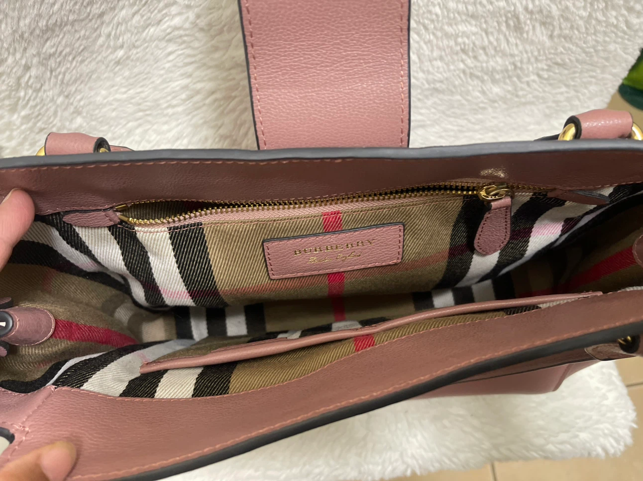 Burberry Pink Leather Handbag - photo 4