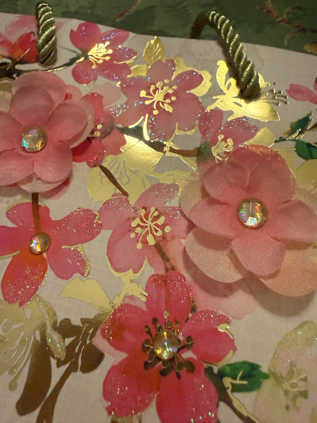🏈Decorative Gift Bag with Floral Embellishments - photo 3