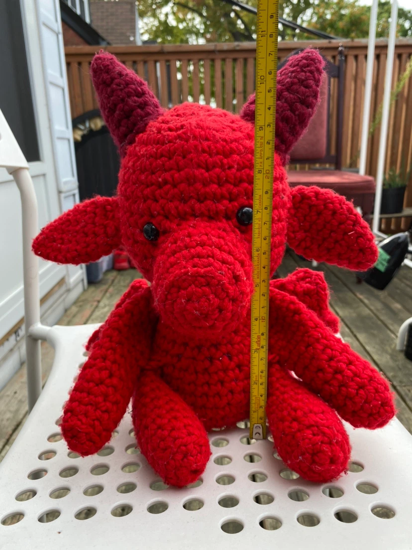 Handmade Crochet Dragon 🏈 - photo 2